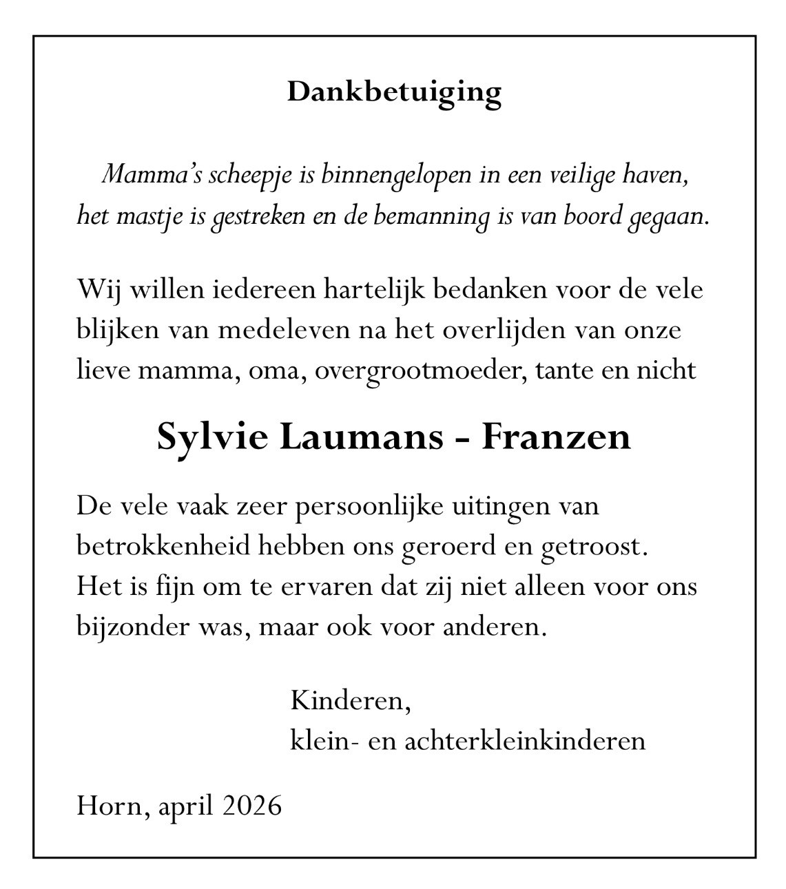 dankbetuiging Laumans.jpg dankbetuiging Laumans.jpg